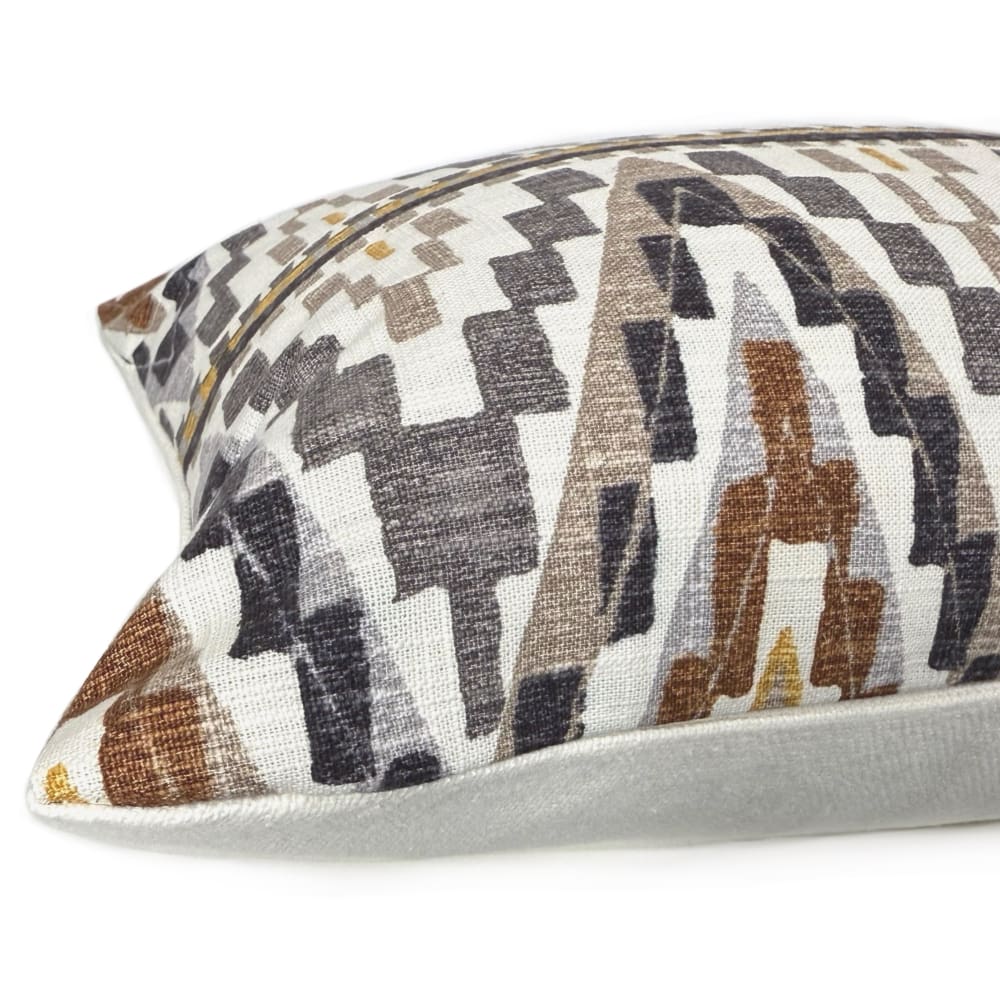 (CLEARANCE) Yuma Southwest Chevron Pillow Cover - Fits 12x20 insert (11x19 cover) / Pattern front - Solid back - Aloriam