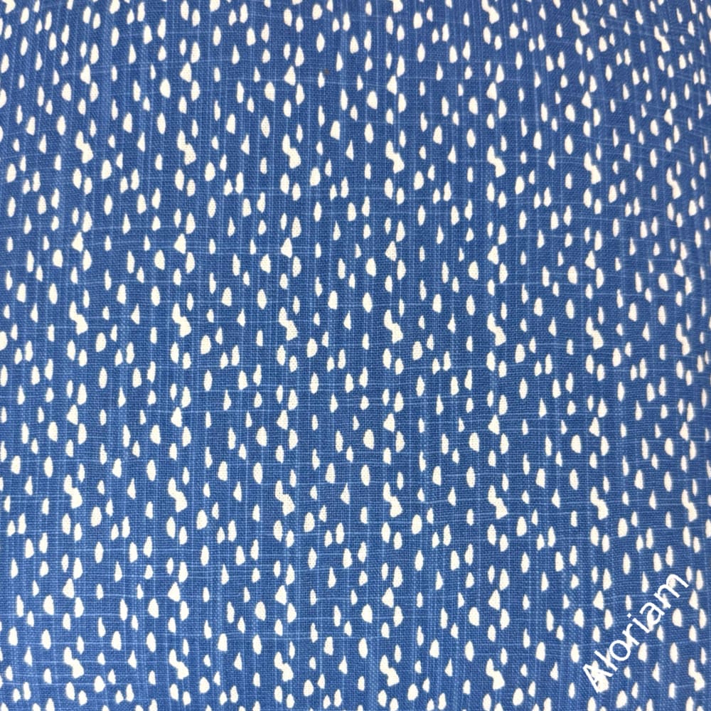 Dana Blue White Dots Modern Cotton Pillow Cover - Aloriam