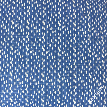 Dana Blue White Dots Modern Cotton Pillow Cover - Aloriam