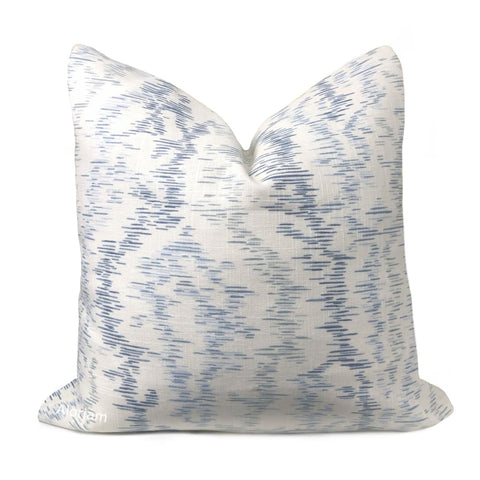 French General Provincial Moire Chambray Blue Pillow Cover - Aloriam