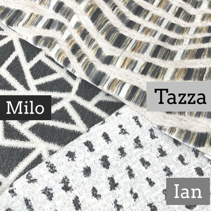 Ian Black White Dots Chenille Pillow Cover - Aloriam