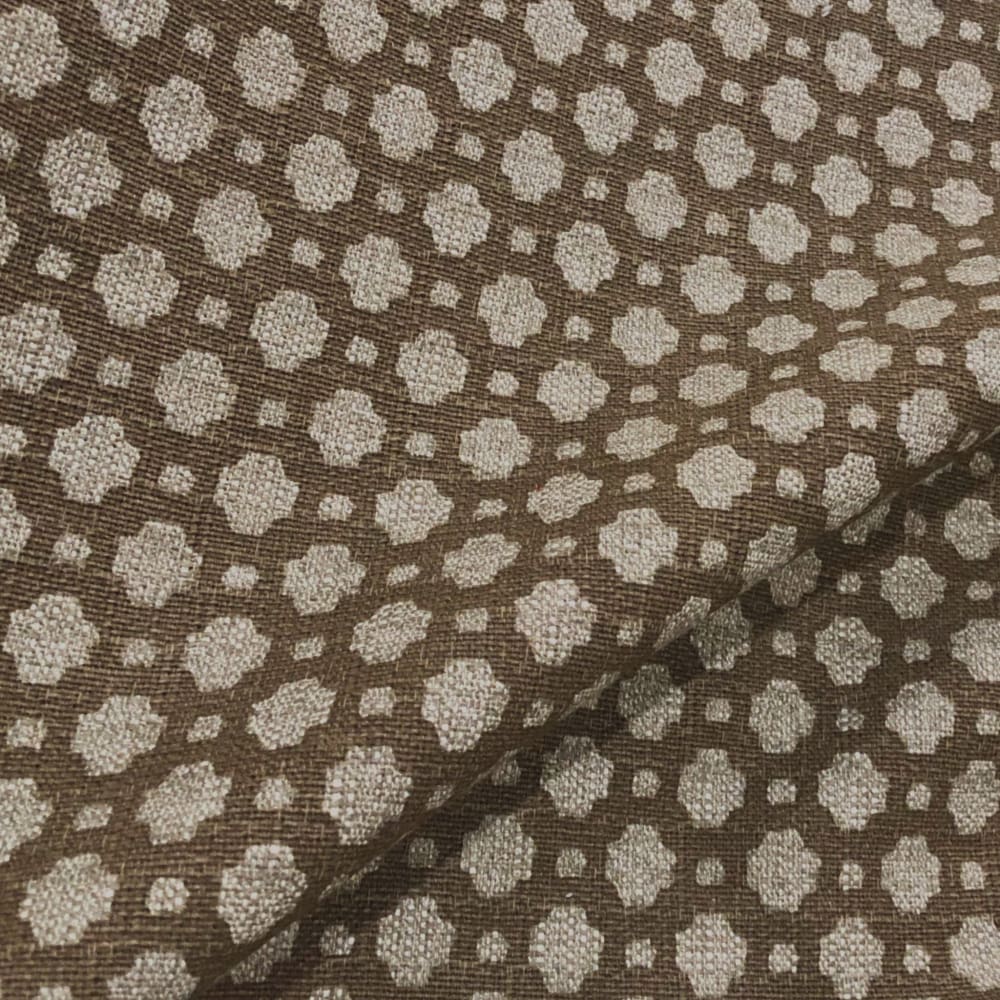 Jenny Mocha Brown Geometric Checks Pillow Cover (Made from Lacefield Designs fabric) - Aloriam