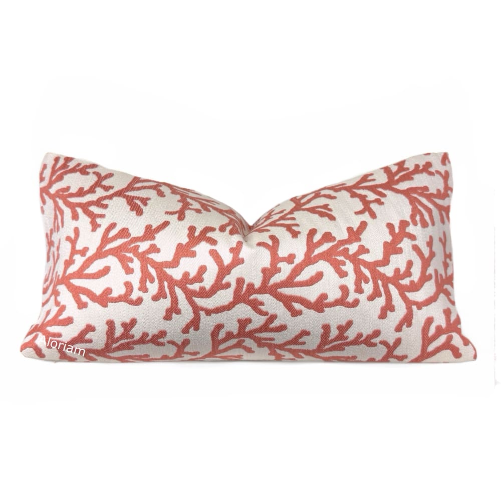 Juliet Red Coral Reef Pattern Pillow Cover - Aloriam