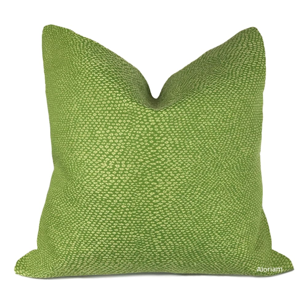 Lizzy Lime Green Dots Pillow Cover - Aloriam