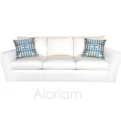 Art Deco Geometric Aqua Blue Jacquard Pillow Cushion Cover