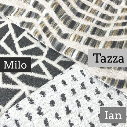 Ian Black White Dots Chenille Pillow Cover - Aloriam