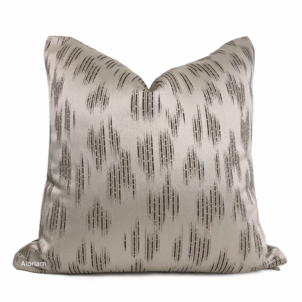 Zander Beige Brown Abstract Pillow Cover - Aloriam