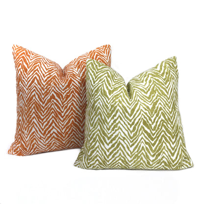 (CLEARANCE) Tigra Orange White Animal Print Pillow Cover