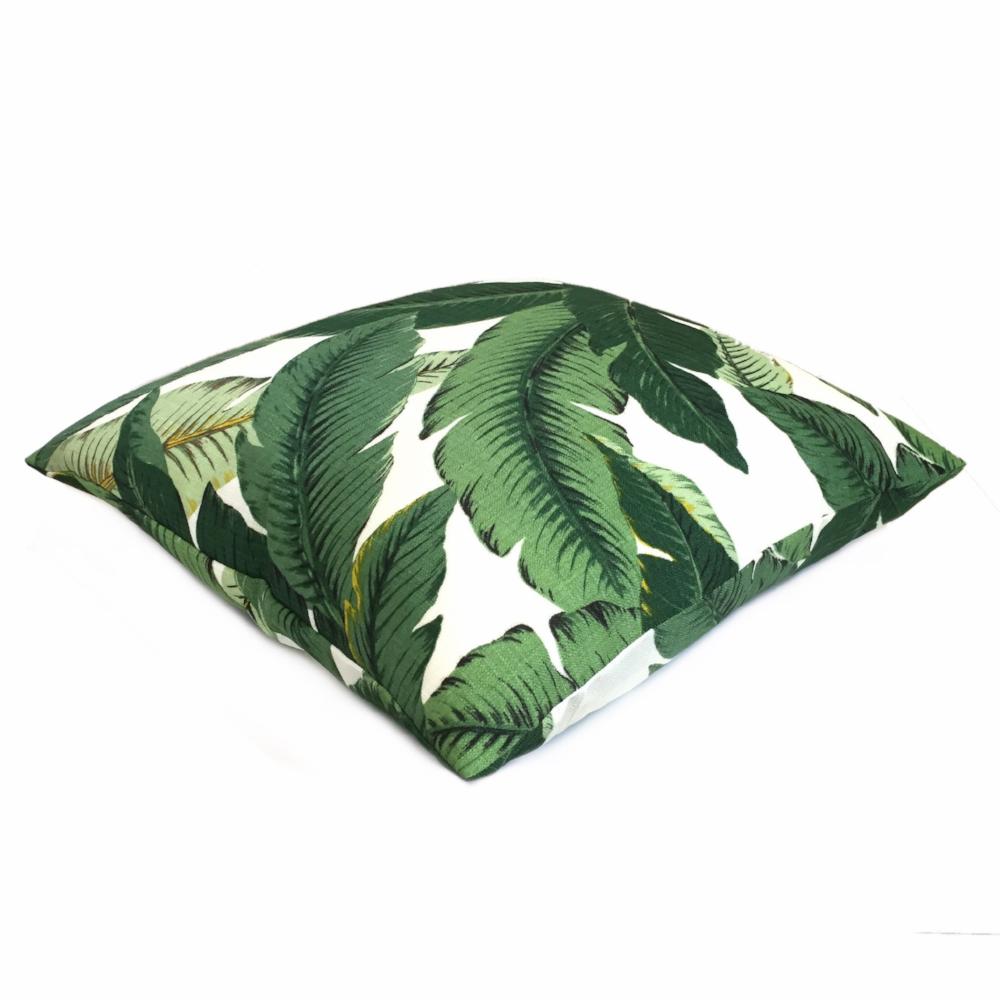 Tommy Bahama Swaying Palm Leaves Green White Indoor Outdoor Cushion 16x16 18x18 20x20 22x22 24x24 26x26 28x28