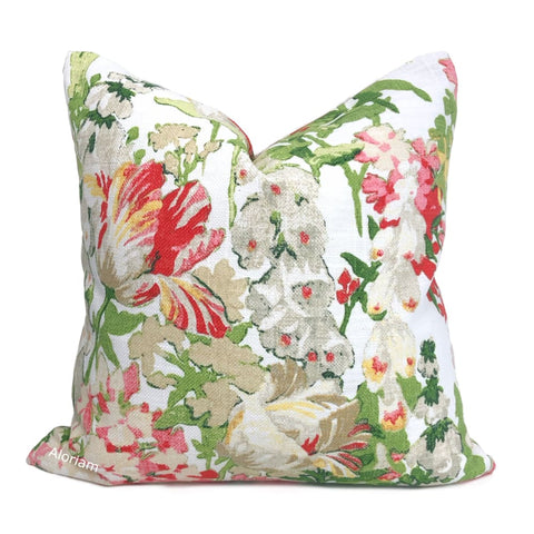 Floral pillow, black and white flowers, botanical, garden flowers, nat –  Velvet Atelier Design