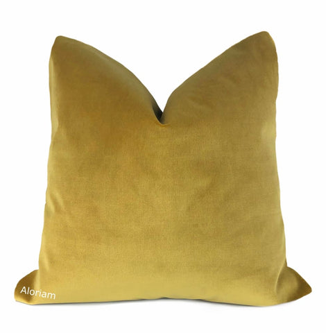 Bellucci Leonine Gold Velvet Pillow Cover - Aloriam
