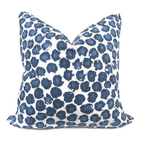 Blair Modern Blue White Dots Pillow Cover - Aloriam