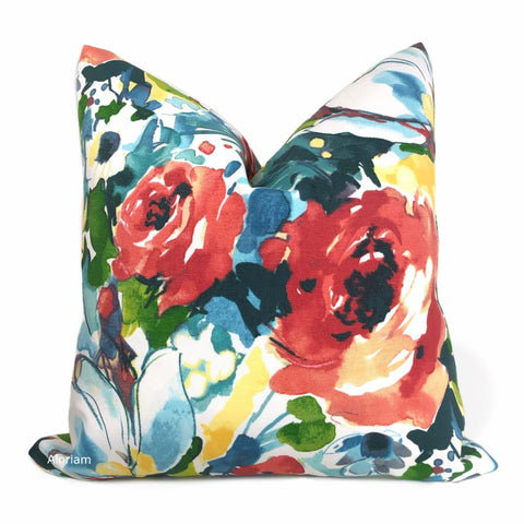 Braelyn Multicolor Floral Indoor Outdoor Pillow Cover - Aloriam