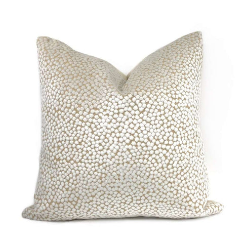 Catelyn White Velvet Dots Pillow Cover Cushion Pillow Case Euro Sham 16x16 18x18 20x20 22x22 24x24 26x26 28x28 Lumbar Pillow 12x18 12x20 12x24 14x20 16x26 by Aloriam
