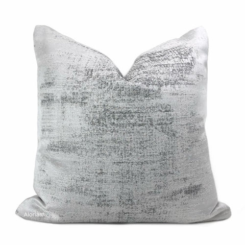Cerruto Modern White Gray Tonal Pillow Cover - Aloriam