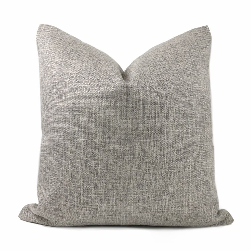 Curzon Light Gray Heather Basketweave Pillow Cover - Aloriam