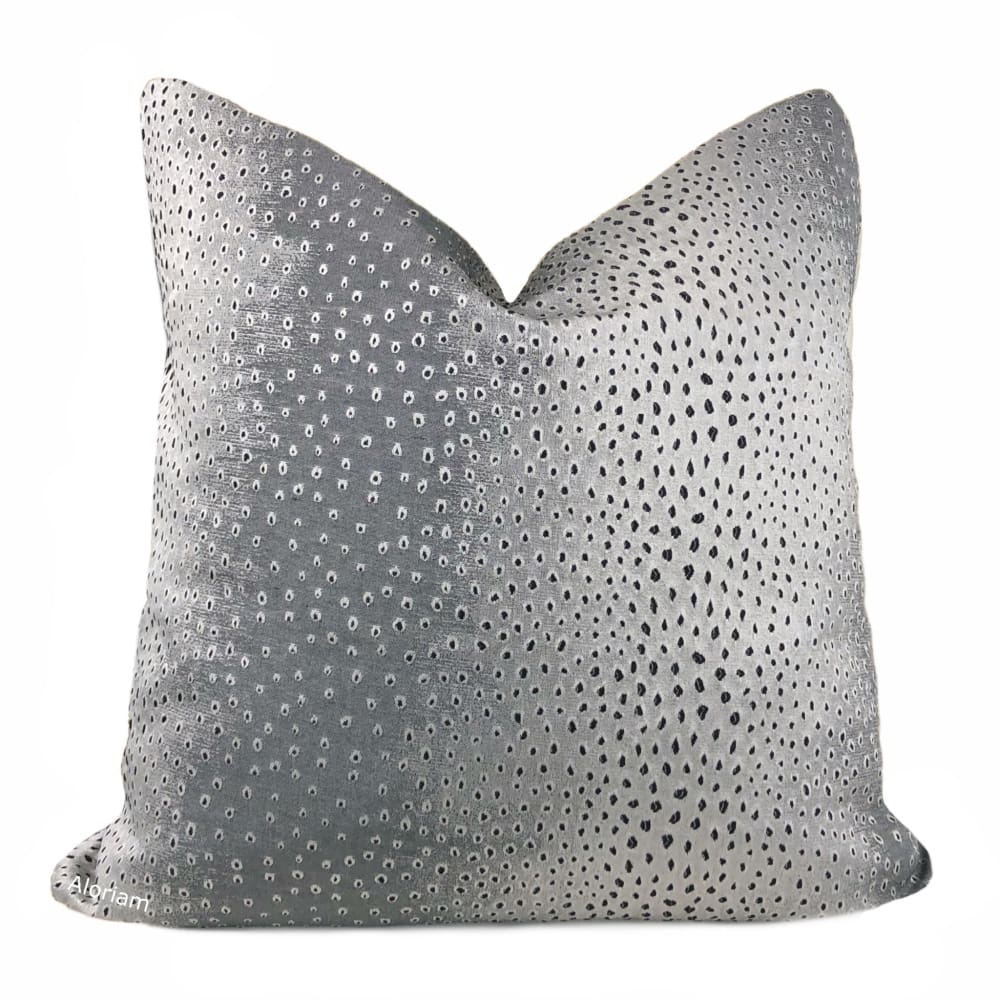 Geko Gray Onyx Lizard Texture Pillow Cover - Aloriam