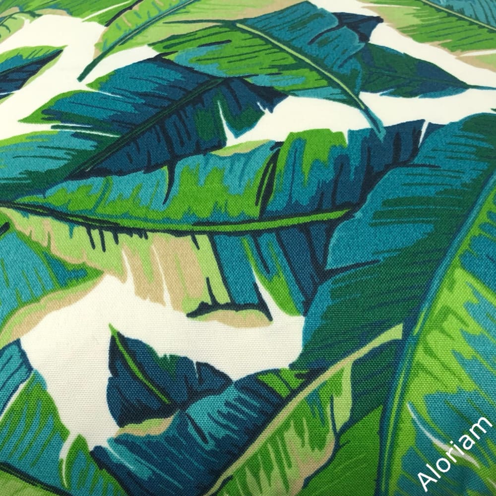 Hanalei Tropical Leaf Print Indoor Outdoor Pillow Cover - Aloriam
