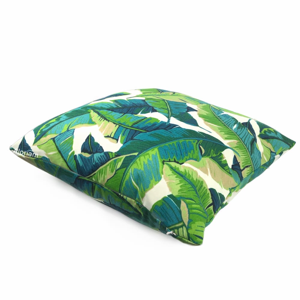 Hanalei Tropical Leaf Print Indoor Outdoor Pillow Cover - Aloriam