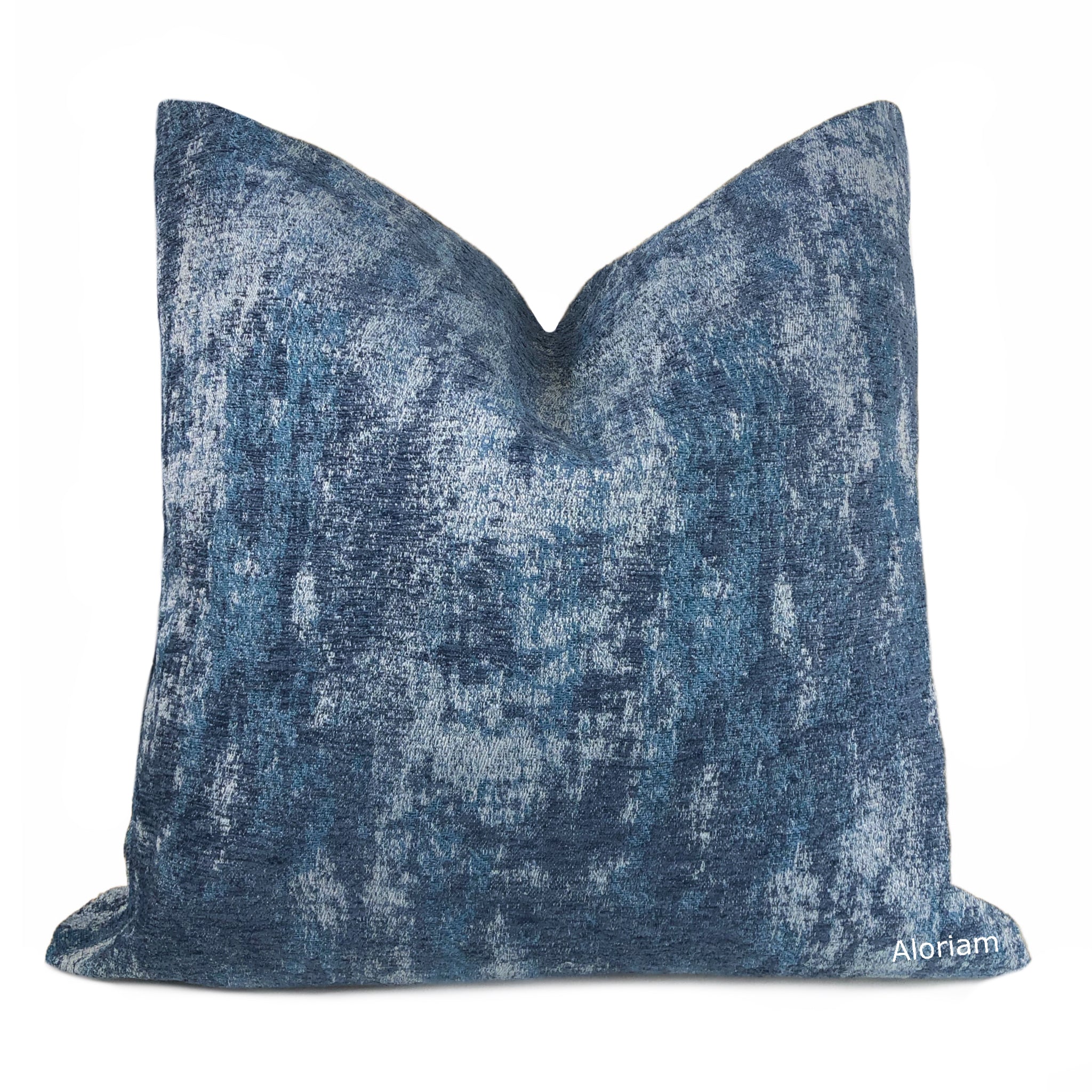 Maddox Blue Gray Modern Tonal Pillow Cover