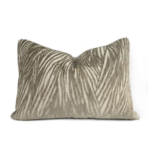 Keralon Taupe Beige Modern Abstract Texture Chenille Pillow Cover Cushion Pillow Case Euro Sham 16x16 18x18 20x20 22x22 24x24 26x26 28x28 Lumbar Pillow 12x18 12x20 12x24 14x20 16x26 by Aloriam