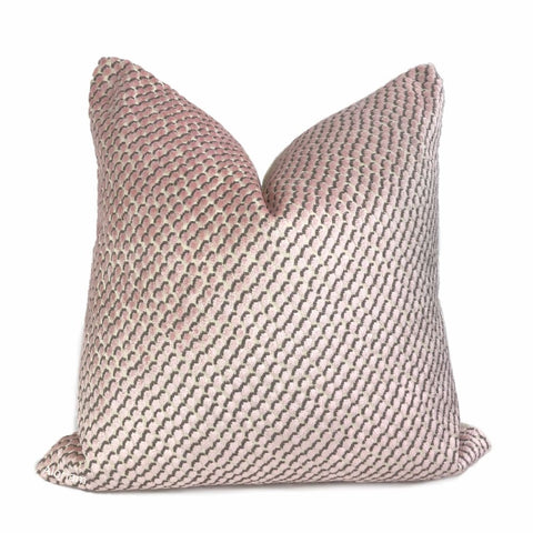Kravet Kate Spade Mazzy Dot Blush Pink Velvet Dots Pillow Cover - Aloriam