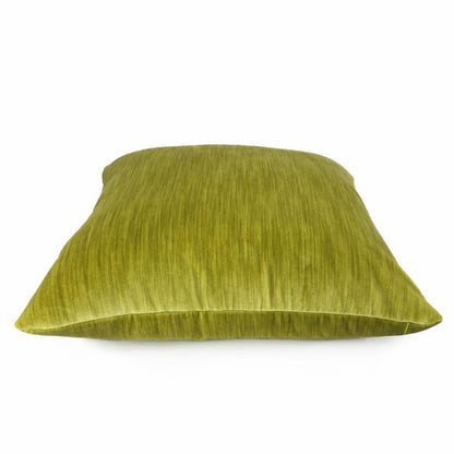Lime Chartreuse Green Strie Velvet Pillow Cover - Aloriam
