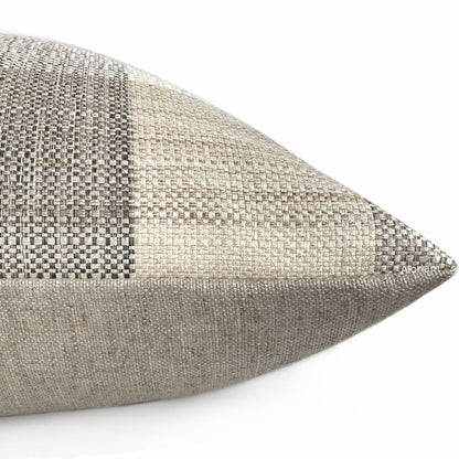 McKinley Cream Beige Brown Buffalo Plaid Pillow Cover - Aloriam