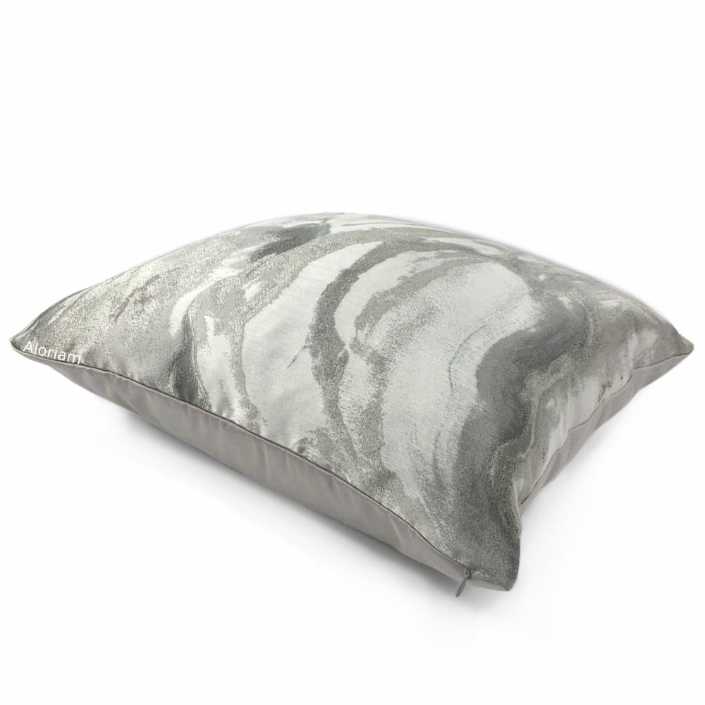 Miravel Oyster Gray Taupe Abstract Pillow Cover - Aloriam