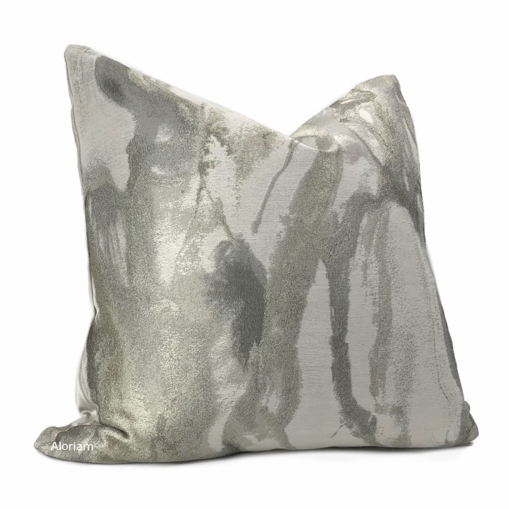Miravel Oyster Gray Taupe Abstract Pillow Cover - Aloriam