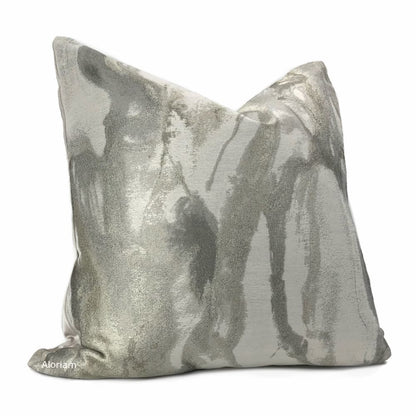 Miravel Oyster Gray Taupe Abstract Pillow Cover - Aloriam