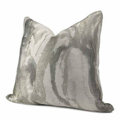 Miravel Oyster Gray Taupe Abstract Pillow Cover - Aloriam