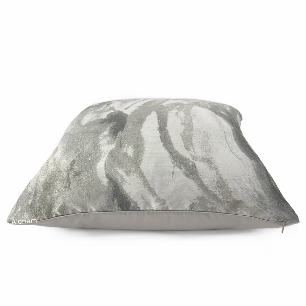 Miravel Oyster Gray Taupe Abstract Pillow Cover - Aloriam