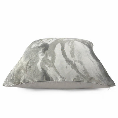 Miravel Oyster Gray Taupe Abstract Pillow Cover - Aloriam