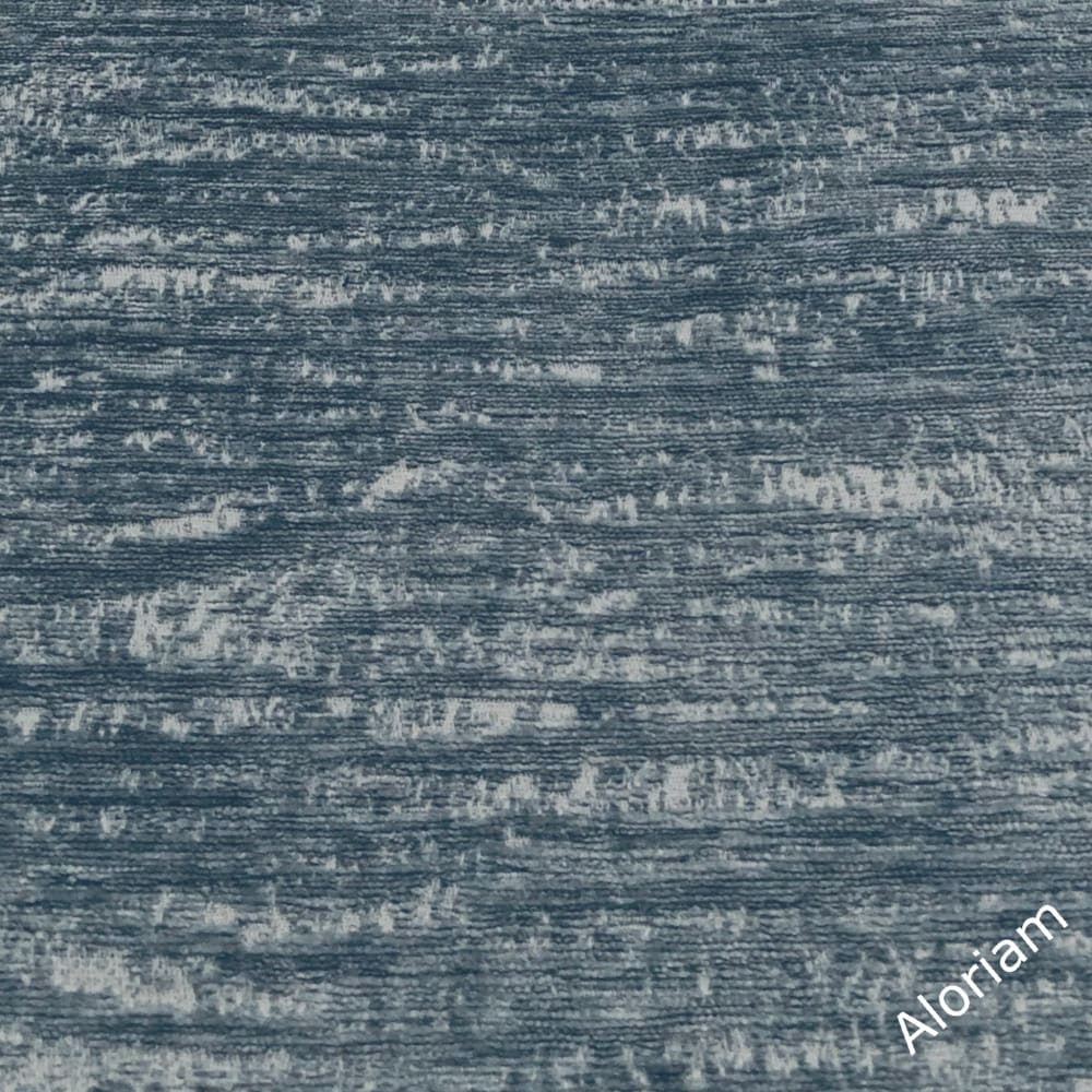 Naia Rainy Blue Textured Chenille Pillow Cover - Aloriam