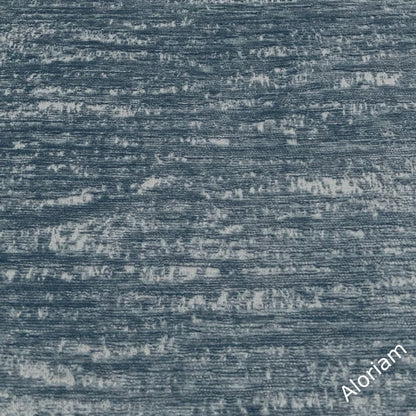 Naia Rainy Blue Textured Chenille Pillow Cover - Aloriam