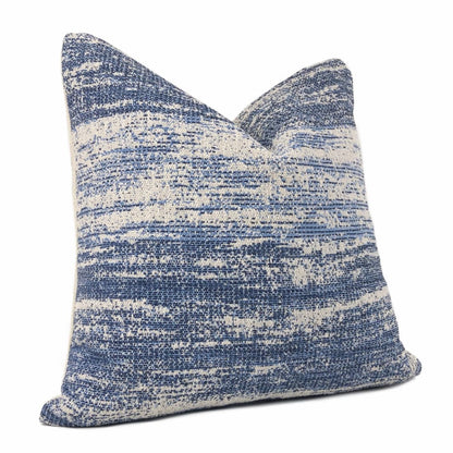 Newport Blue Cream Abstract Texture Pillow Cover – Aloriam