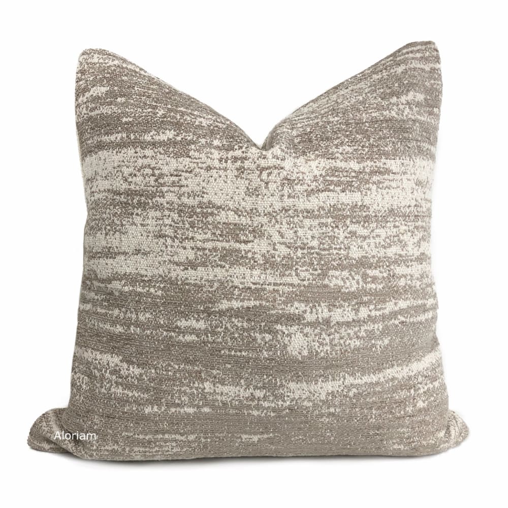 Newport Sandstone Cream Abstract Texture Pillow Cover - Aloriam