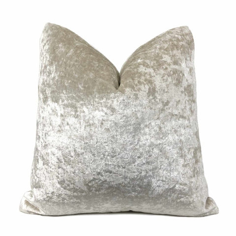 Polaris Pearl Crushed Velvet Pillow Cover