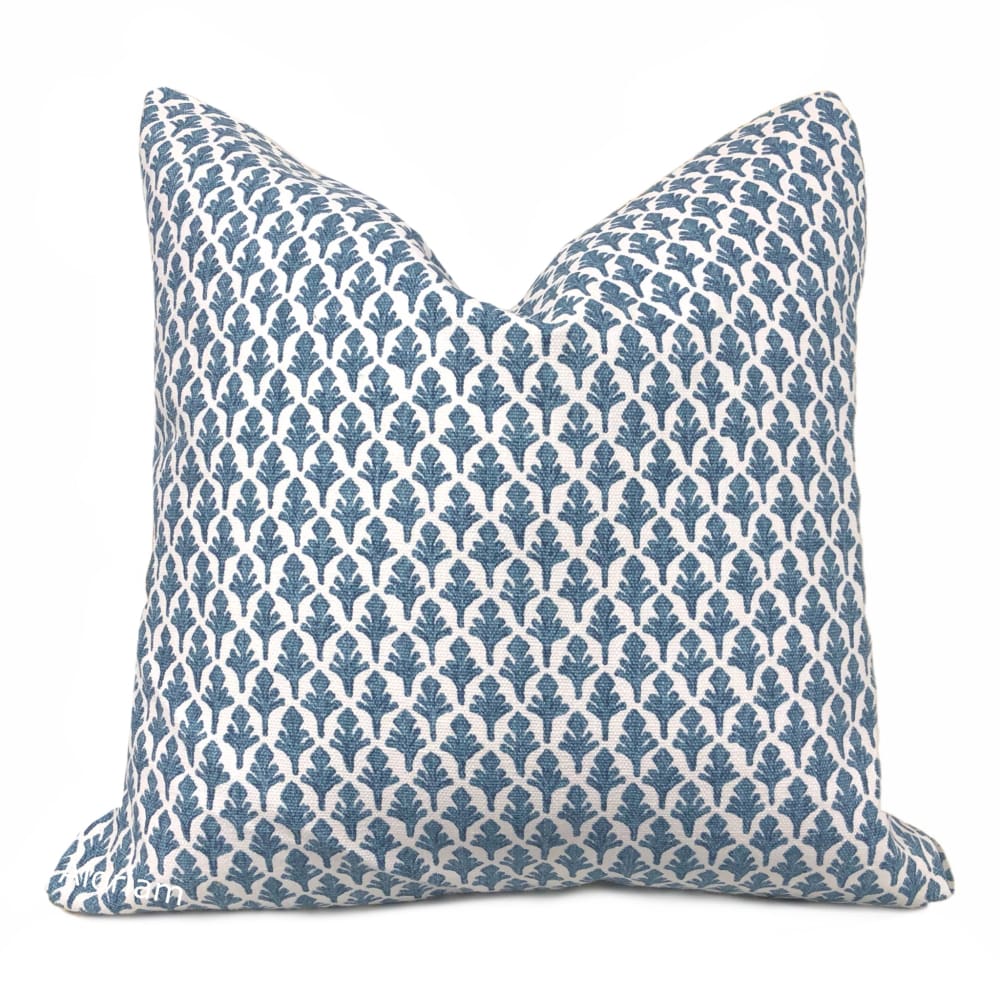 Ponce Blueridge Leaf Print Pillow Cover (Lacefield Designs fabric) - Aloriam