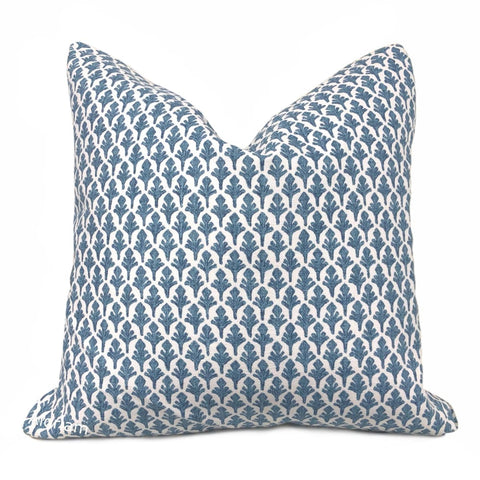 Ponce Blueridge Leaf Print Pillow Cover (Lacefield Designs fabric) - Aloriam