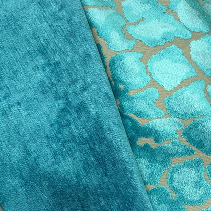 Raphael Turquoise Blue Chenille Pillow Cover - Aloriam