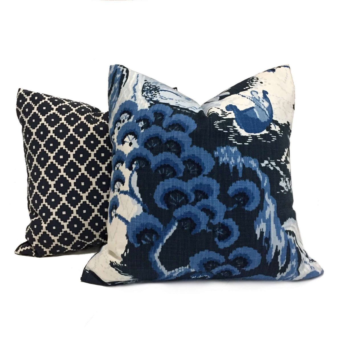 Robert Allen Madcap Cottage Road to Canton Blue Chinoiserie Asian Pill