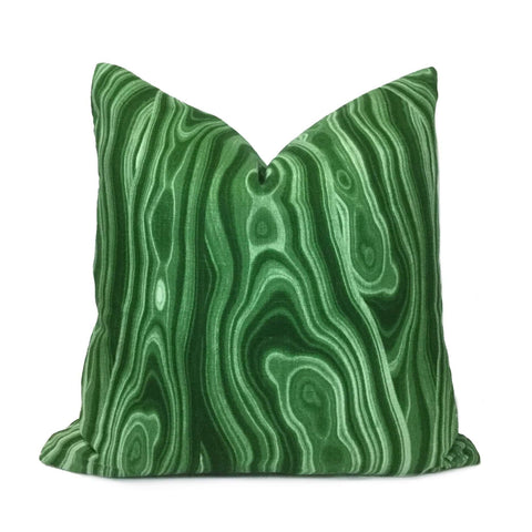 Robert Allen Malachite Green Abstract Geology Pattern Decorative Throw Pillow Cover Cushion Pillow Case Euro Sham 16x16 18x18 20x20 22x22 24x24 26x26 28x28 Lumbar Pillow 12x18 12x20 12x24 14x20 16x26 by Aloriam
