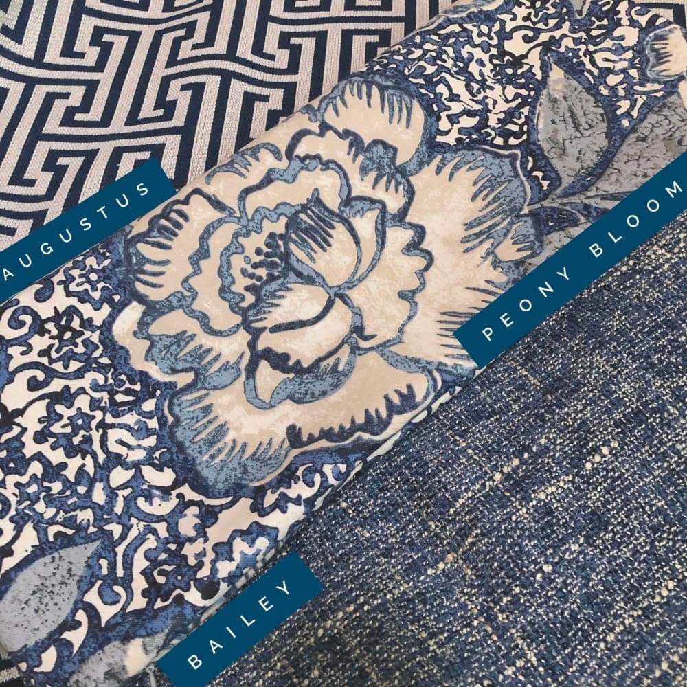 Bailey Ocean Blue Tweed Textured Pillow Cover