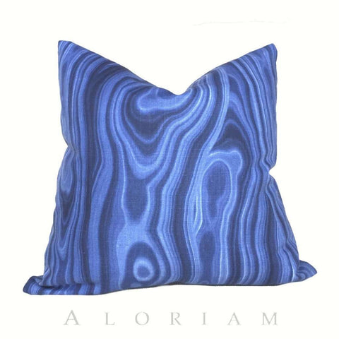 Robert Allen Ultramarine Blue Abstract Geology Pattern Decorative Throw Pillow Cover Cushion Pillow Case Euro Sham 16x16 18x18 20x20 22x22 24x24 26x26 28x28 Lumbar Pillow 12x18 12x20 12x24 14x20 16x26 by Aloriam