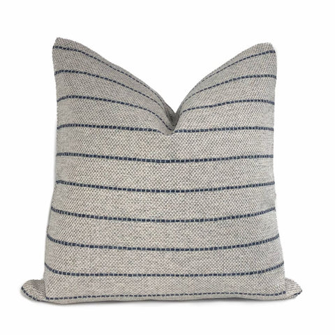 Rockwell Gray Blue Stripe Pillow Cover - Aloriam