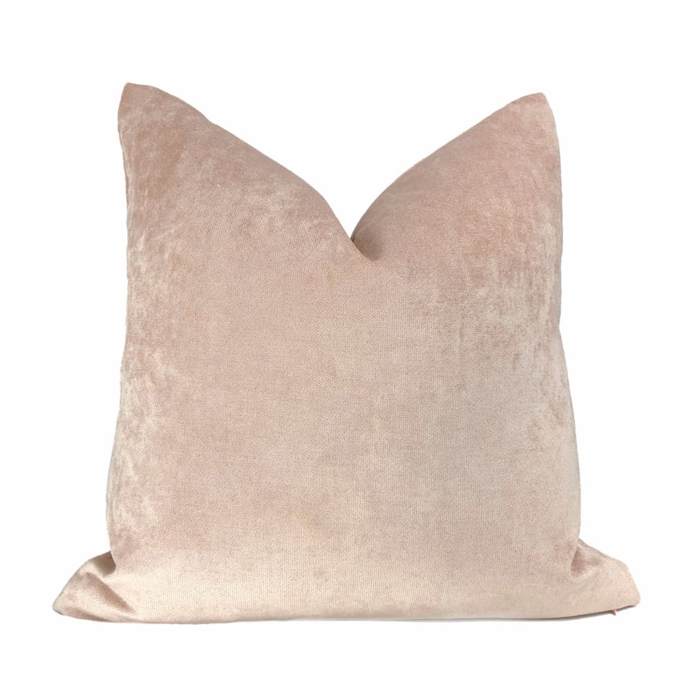 Rose Blush Pink Chenille Pillow Cover - Aloriam