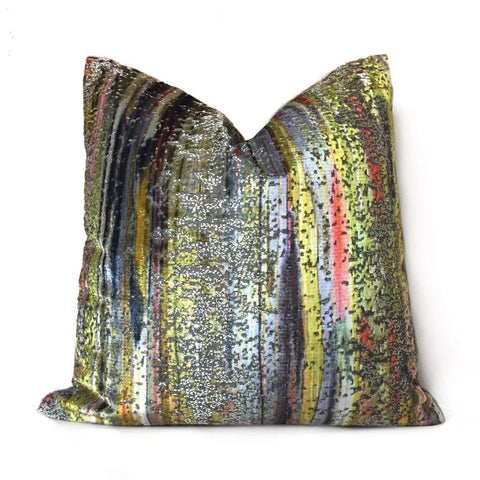 S Harris Brushstroke Velvet Coralstone Modern Abstract Art Pillow Cover Cushion Pillow Case Euro Sham 16x16 18x18 20x20 22x22 24x24 26x26 28x28 Lumbar Pillow 12x18 12x20 12x24 14x20 16x26 by Aloriam