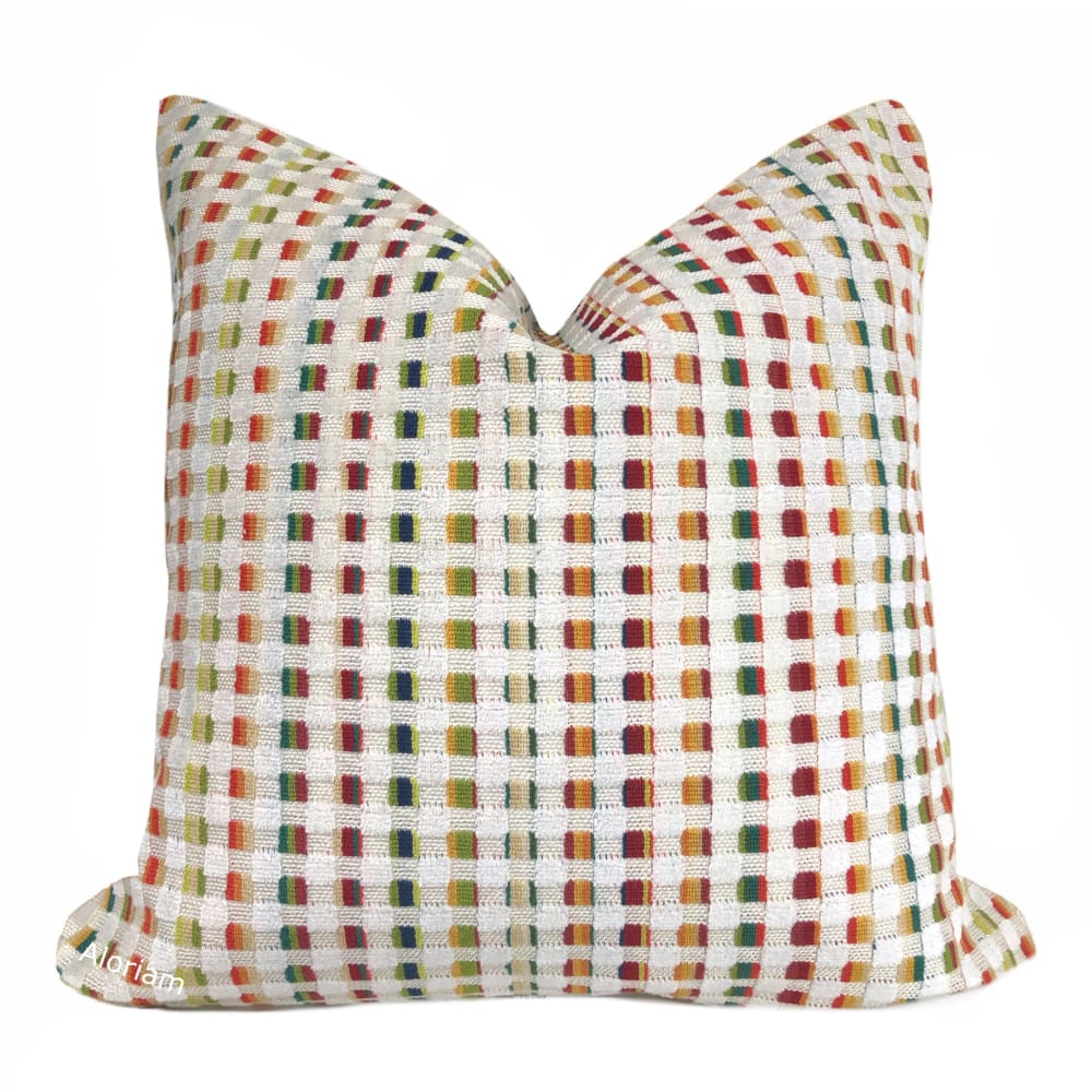 Sedgwick Multicolor Epingle Velvet Checks Pillow Cover - Aloriam